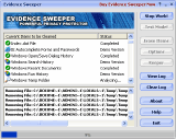 Main interface - Evidence Sweeper