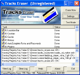 Main screen - Tracks Eraser