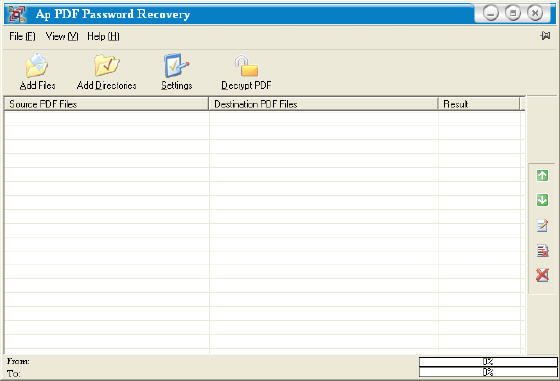 Decrypt password - AP PDF Password Recovery