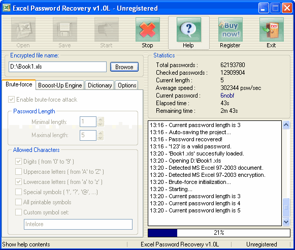 Decoding MS Excel - Excel Password Recovery
