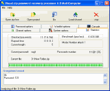 Screenshot - Visual Zip Password Recovery Processo