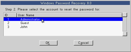 Windows Password Recovery