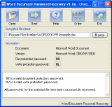 Recover password - Word Document Password Recovery