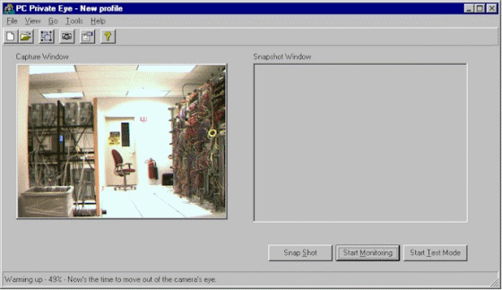The screenshot of capture window