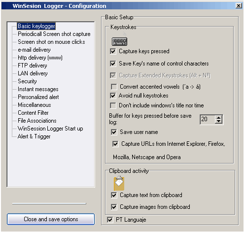 WinSession Logger