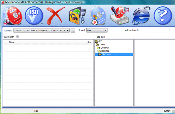 MicroAdobe MP3 CD Burner 