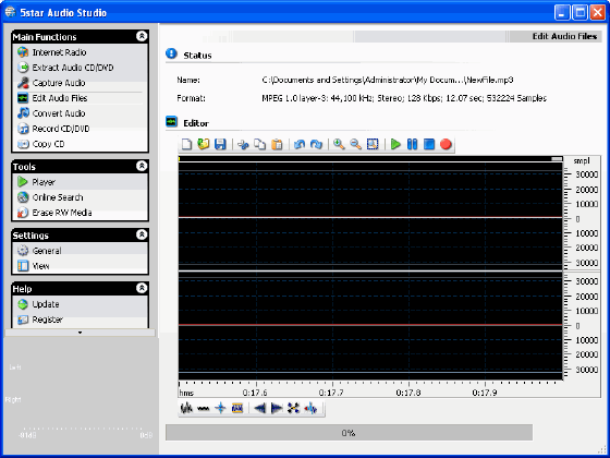 edit audio files - 5star Audio Studio