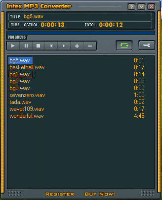 Screenshot of InTex MP3 Converter
