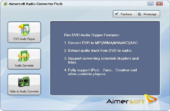 Aimersoft Audio Converter Pack