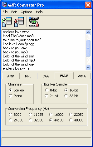 The Screenshot of AMR Converter Pro