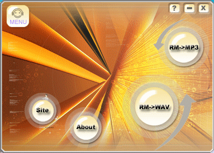 Main window of Apis RM to MP3 WAV Converter