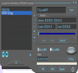 Main window of Cucusoft All Audio/Video to MP3 Con