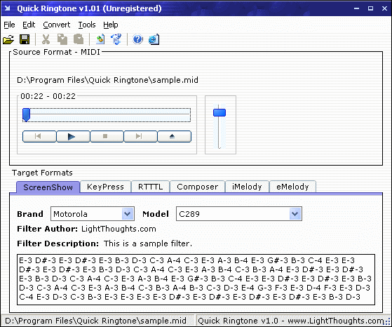 convert audio to mobile phone ringtone