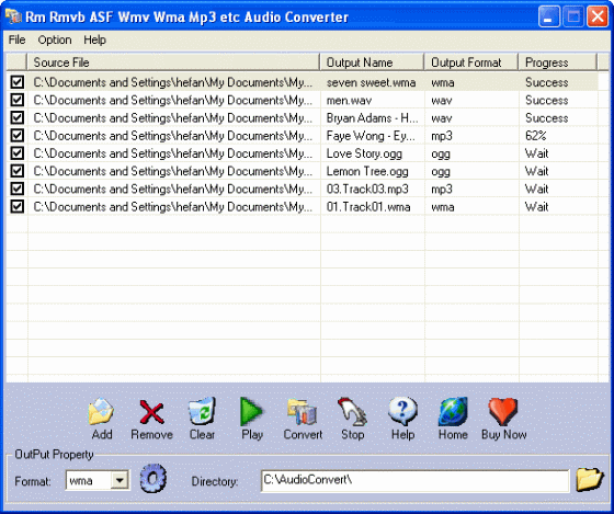 Rm Rmvb ASF Wmv Wma Mp3 Audio Converter