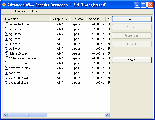 Set the output format