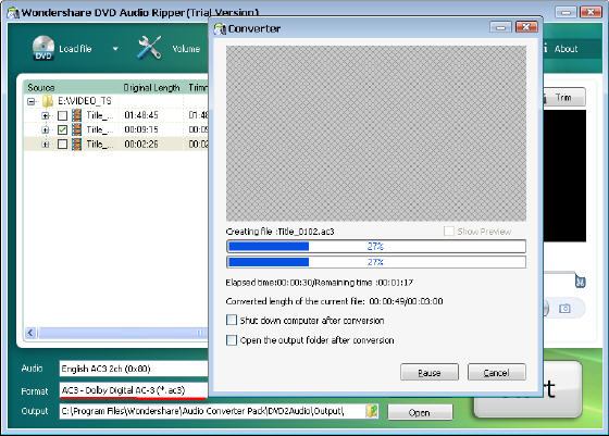 convert DVD audio to AC3