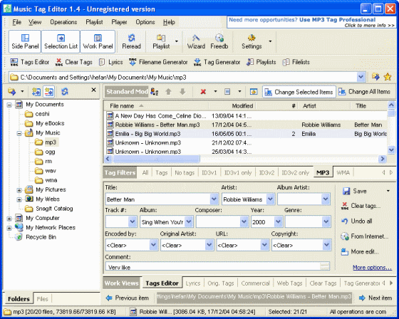 ID3 Tag Editor