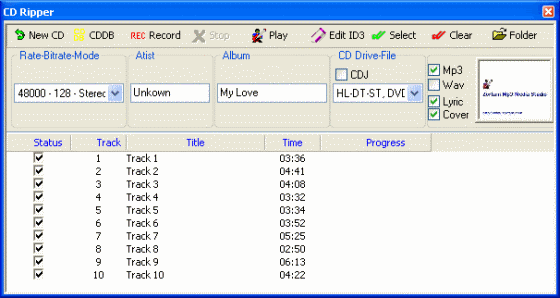 cd ripper screenshot