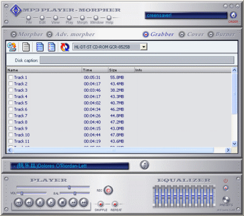 the window of CD Grabber