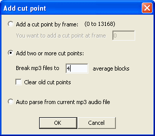 add cut point