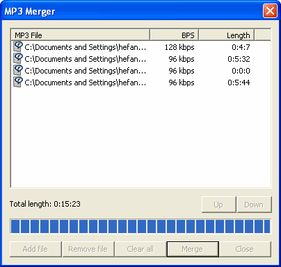 Mp3 Merger Window