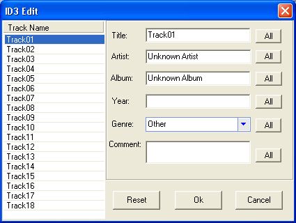 the ID3 Editor