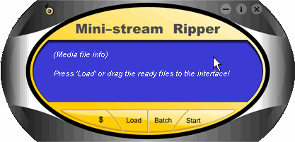 the main window of Mini-stream Ripper