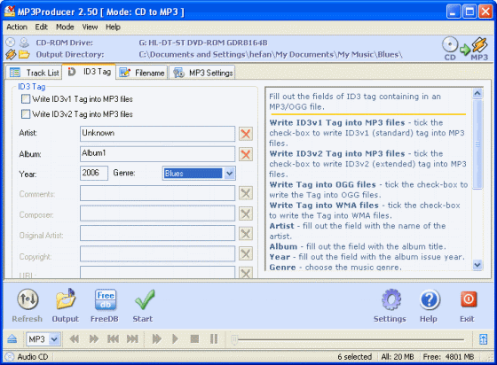ID3 Tag of MP3Producer