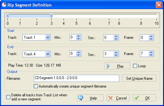 Rip Segment of MP3Producer
