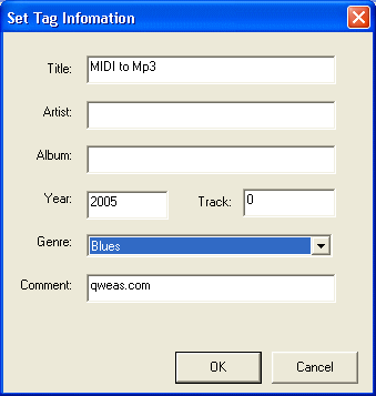 tag information of mid to mp3