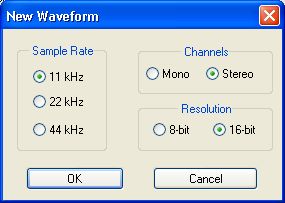 adjust the parameters of waveform