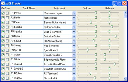 screenshot of track view