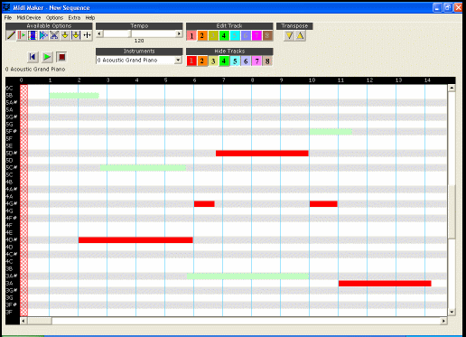 screenshot of midi maker