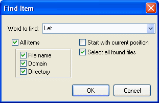 Finding Item of MP3 Scanner