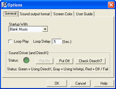 Screenshot of FlexiMusic Composer