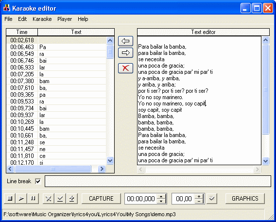 karaoke editor