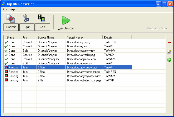 screenshot of rm video converter