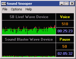 record phone calls and radio brodcasts - Sound Snooper