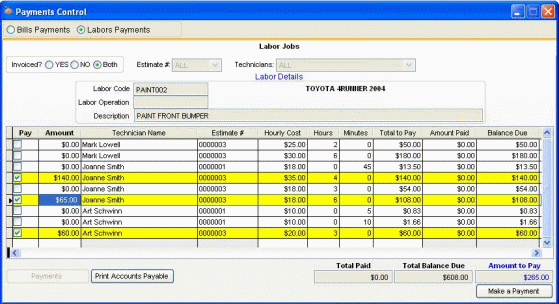 payments control