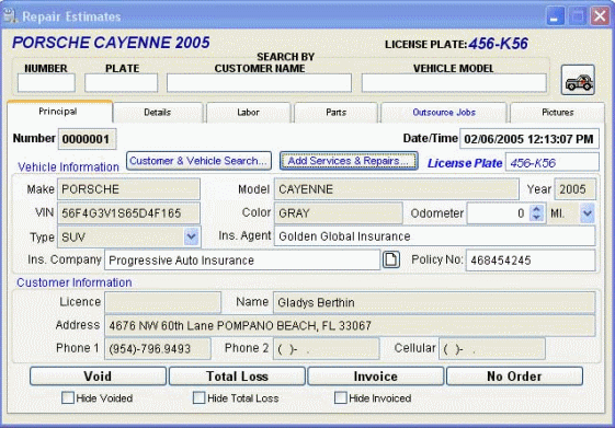 repair estimates