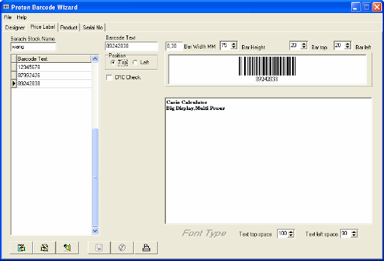 Proton Barcode Wizard