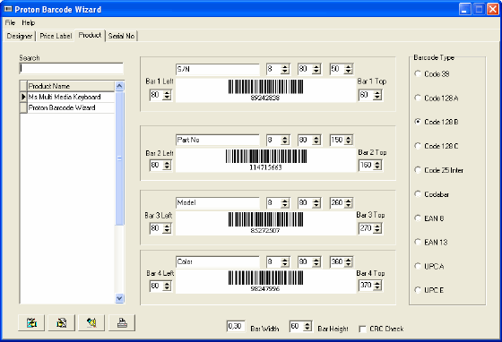 Proton Barcode Wizard