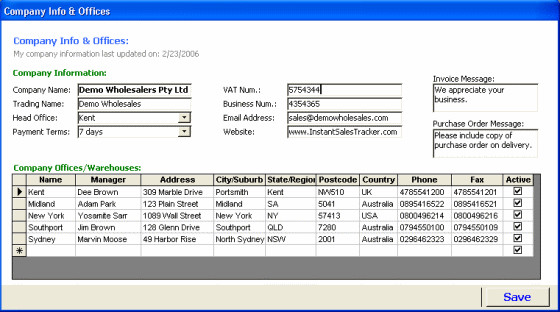 company information