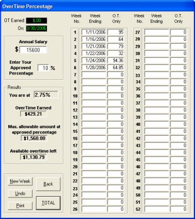 The Screenshot of Payroll 2006