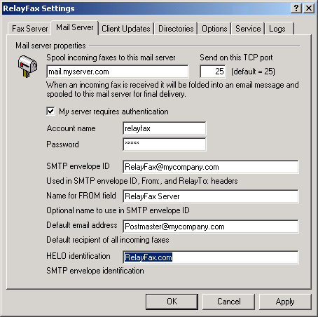 RelayFax Server