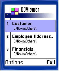 Mobile Database Viewer(Access,Excel,Oracle)