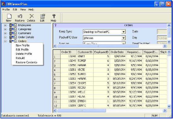 Pocket Database Viewer Plus(Access,Excel,Oracle)