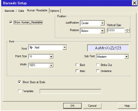 Barcode Setup