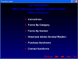 Main menu - Autoforms