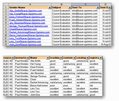 Create a Excel Input Database